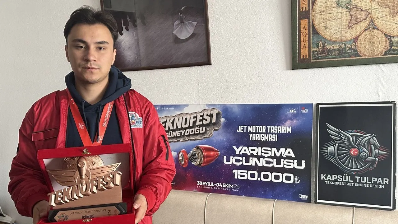 Selçuk Üniversitesi öğrencileri Teknofest Jet Motor Tasarımında üçüncü oldu