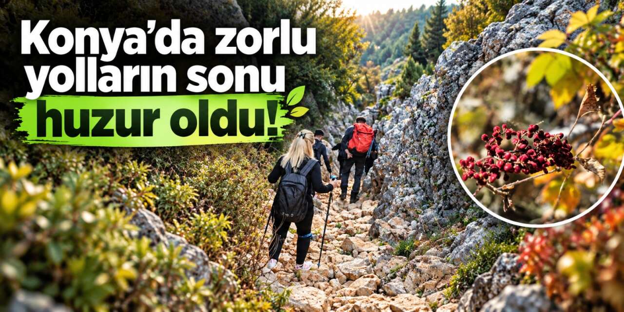 Beyşehir’de sonbahar yürüyüşü: Ecirli Flama Tepesi’nde sumakların arasında