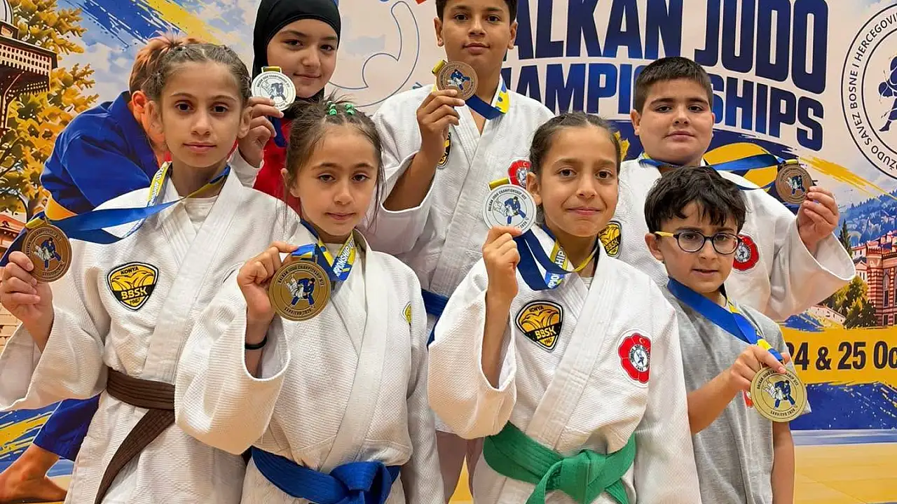 Konya’nın minik judocuları Balkanlar’dan 7 madalya ile döndü