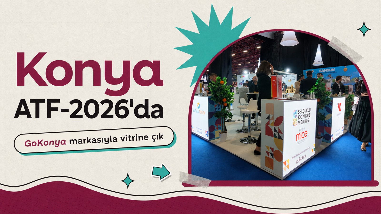 Konya, ATF-2026’da GoKonya markasıyla vitrine çıktı haberi için üretilen kapak görseli