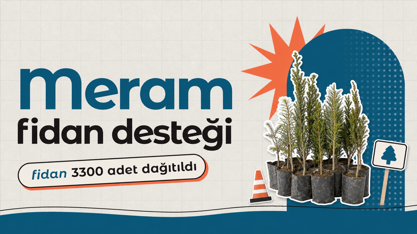 Meram Belediyesi yetkililerinin 7 yerel üreticiye 3 bin 300 organik böğürtlen fidası ve gübre paketlerini dağıttığı anı gösteriyor.