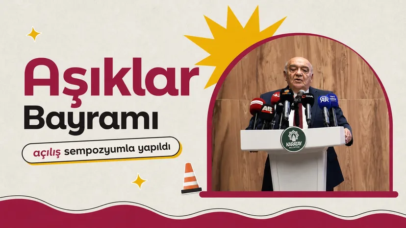 Konya Aşıklar Bayramı 60. yılda sempozyumla açıldı haberi için üretilen kapak görseli