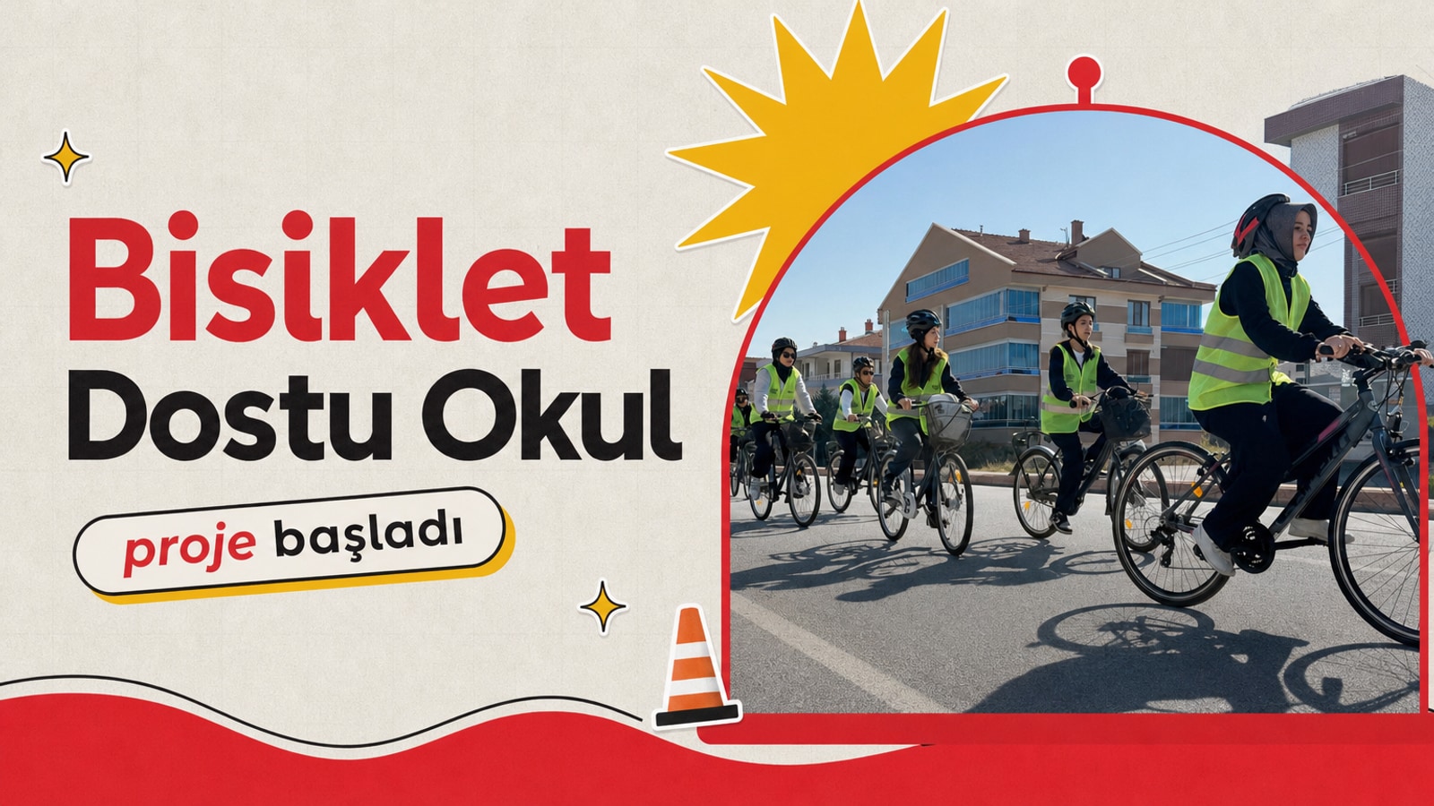 Konya’da “Bisiklet Dostu Okul” projesi başladı haberi için üretilen kapak görseli
