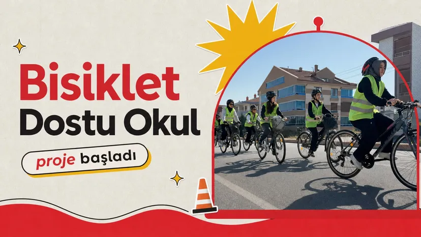 Konya’da “Bisiklet Dostu Okul” projesi başladı haberi için üretilen kapak görseli