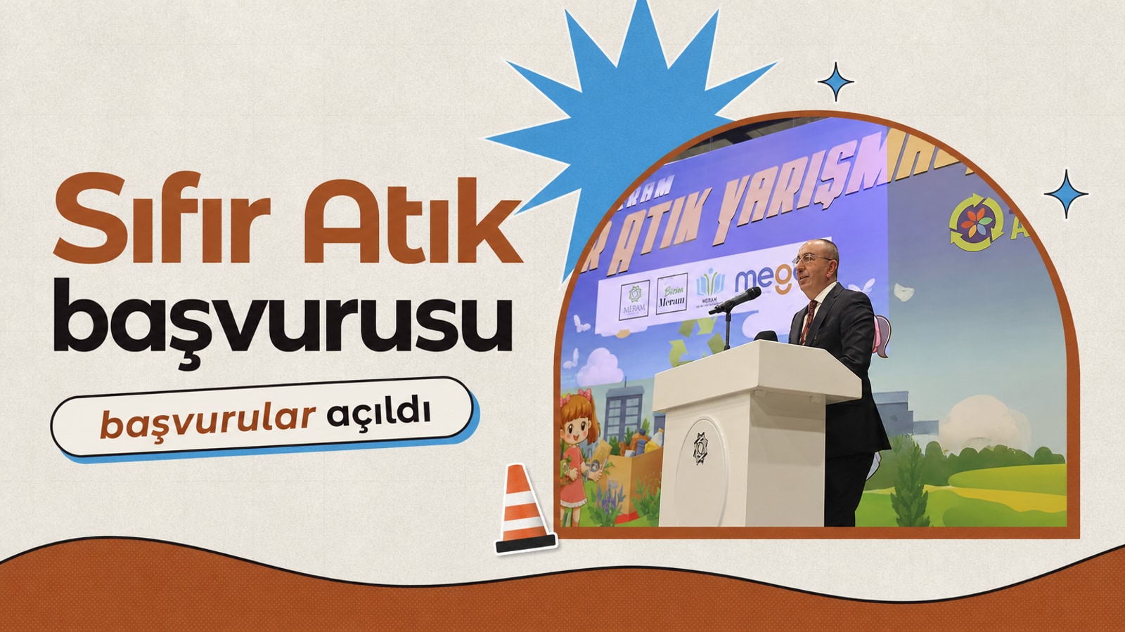 Meram’da Sıfır Atık Yarışması başvuruları açıldı haberi için üretilen kapak görseli