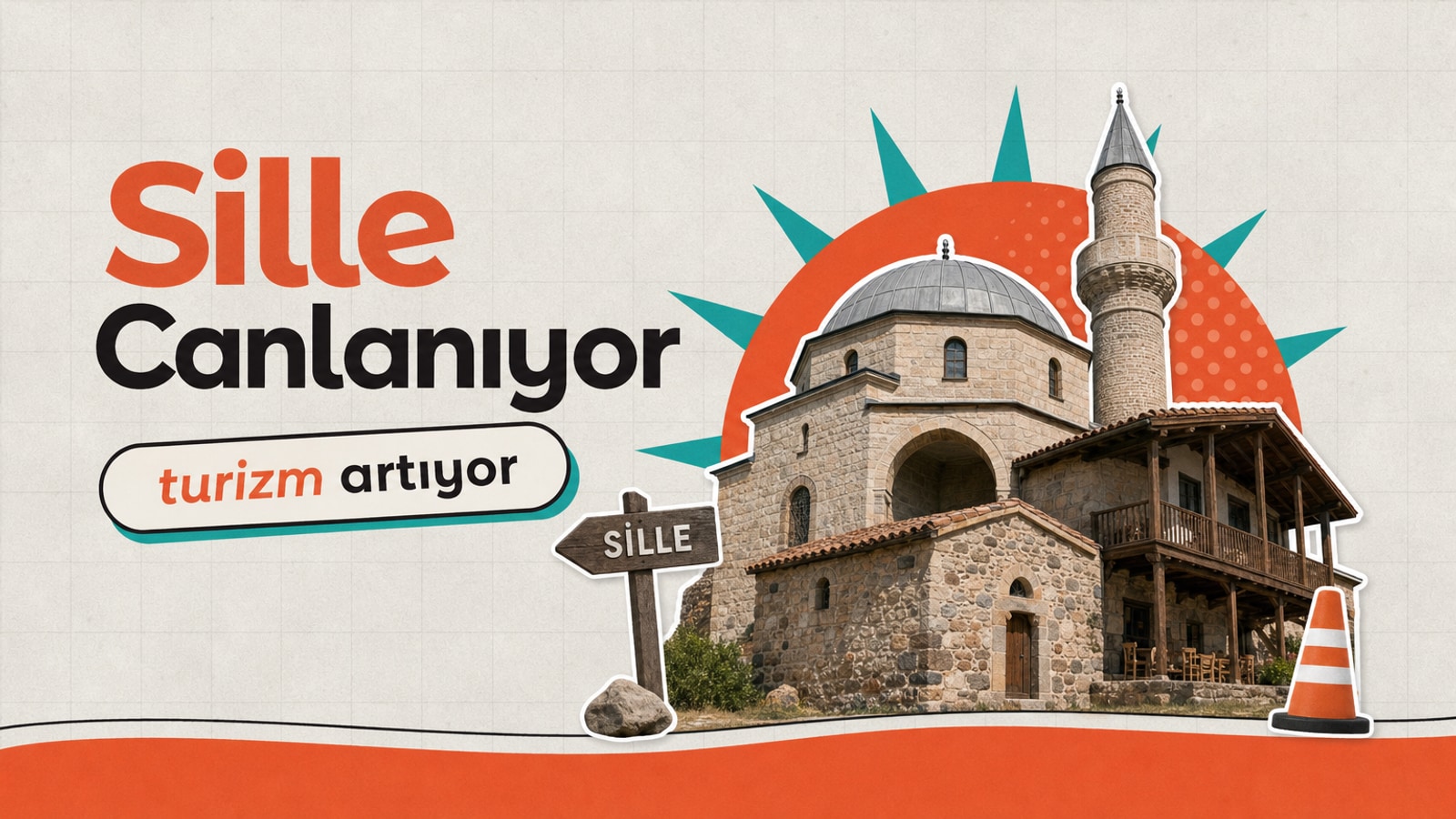 Konya’nın tarihi Sille semtinde yürüyüş yapan turistler ve restore edilen Osmanlı dönemi evlerinin önünde çekilmiş, şehrin turizmdeki canlanmasını yansıtıyor.