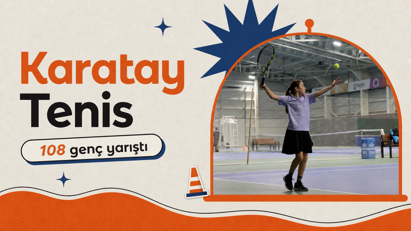 Karatay'da 29 Ekim Tennis Turnuvası'nda 108 genç sporcu yarıştı haberi için üretilen kapak görseli