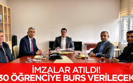 Konya'daki o ilçede imzalar atıldı: 30 öğrenciye burs verilecek!